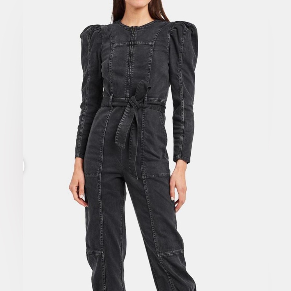 ULLA JOHNSON | Hesper Denim Belted Jumpsuit | Size 2